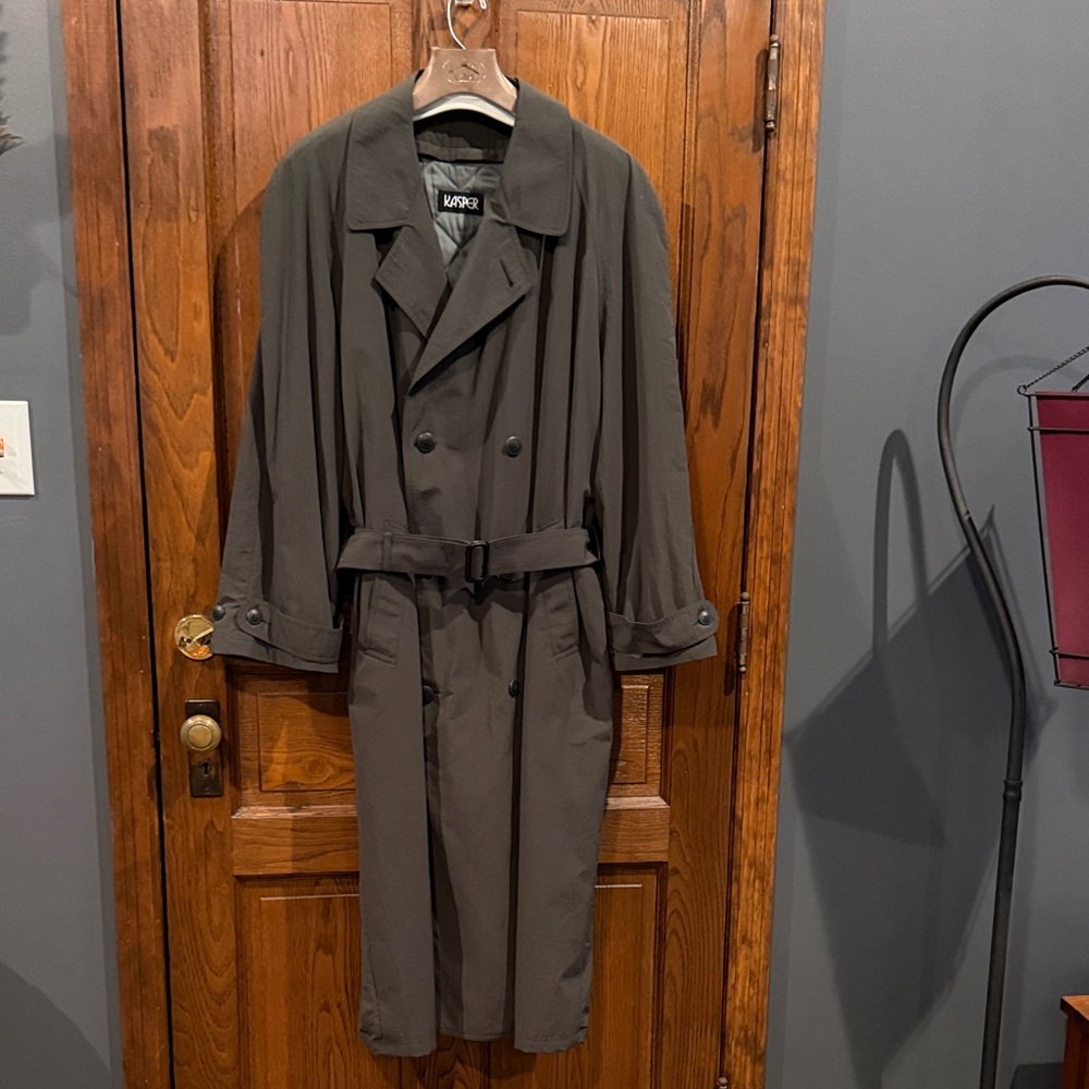 “Kasper” Olive greenTrench Coat for men